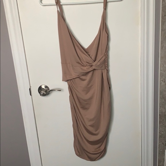 Tobi Thrill Seeker Taupe Bodycon Dress 2/$20 ✨ - Picture 5 of 5
